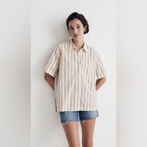 Madewell | Signature Poplin Short-Sleeved Button-Down Shirt